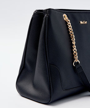 BOLSA SHOPPING ALÇA CORRENTE - PRETO - UN