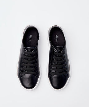 TÊNIS BASIC COURO ELÁSTICO - PRETO
